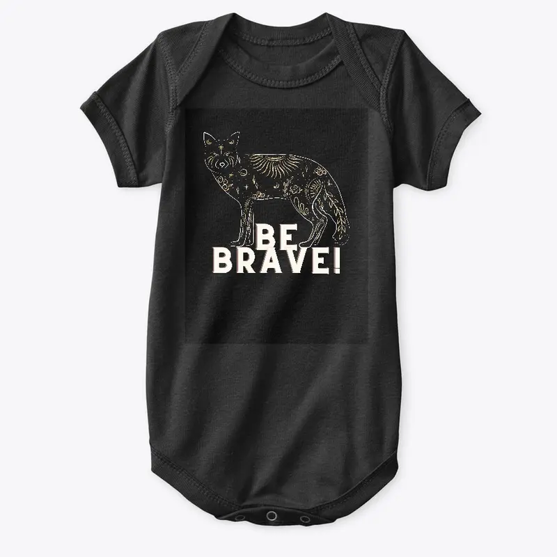 Baby Wolf Be Brave Baby Premium Onesie 