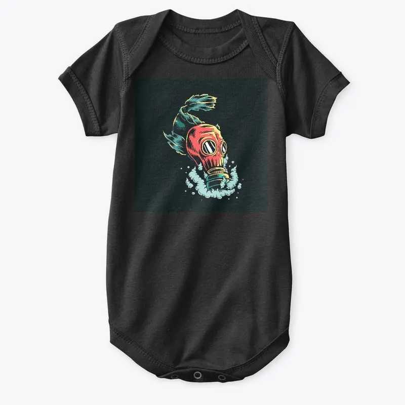 Polluted Waters For Fish Baby Onesie