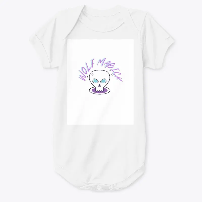 baby onesie Wolf Magick Skull